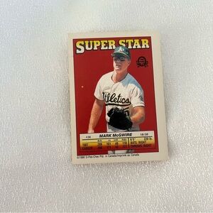 Mark McGwire Super Star Baseball Card